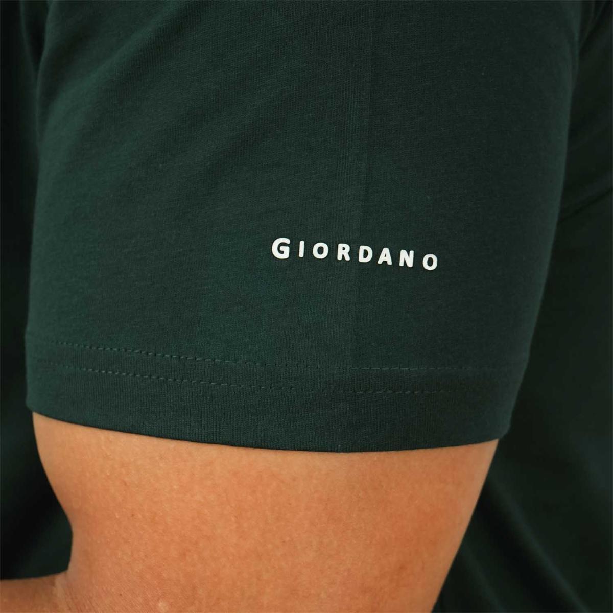 Men's Giordano Cotton Crewneck Slim Fit Tee - Short Sleeve