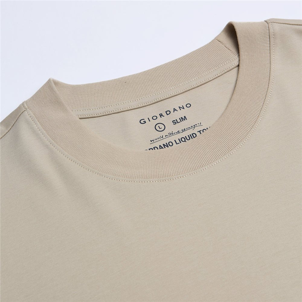 Men's Slim Fit Liquid Touch Cotton Crew Neck Tee