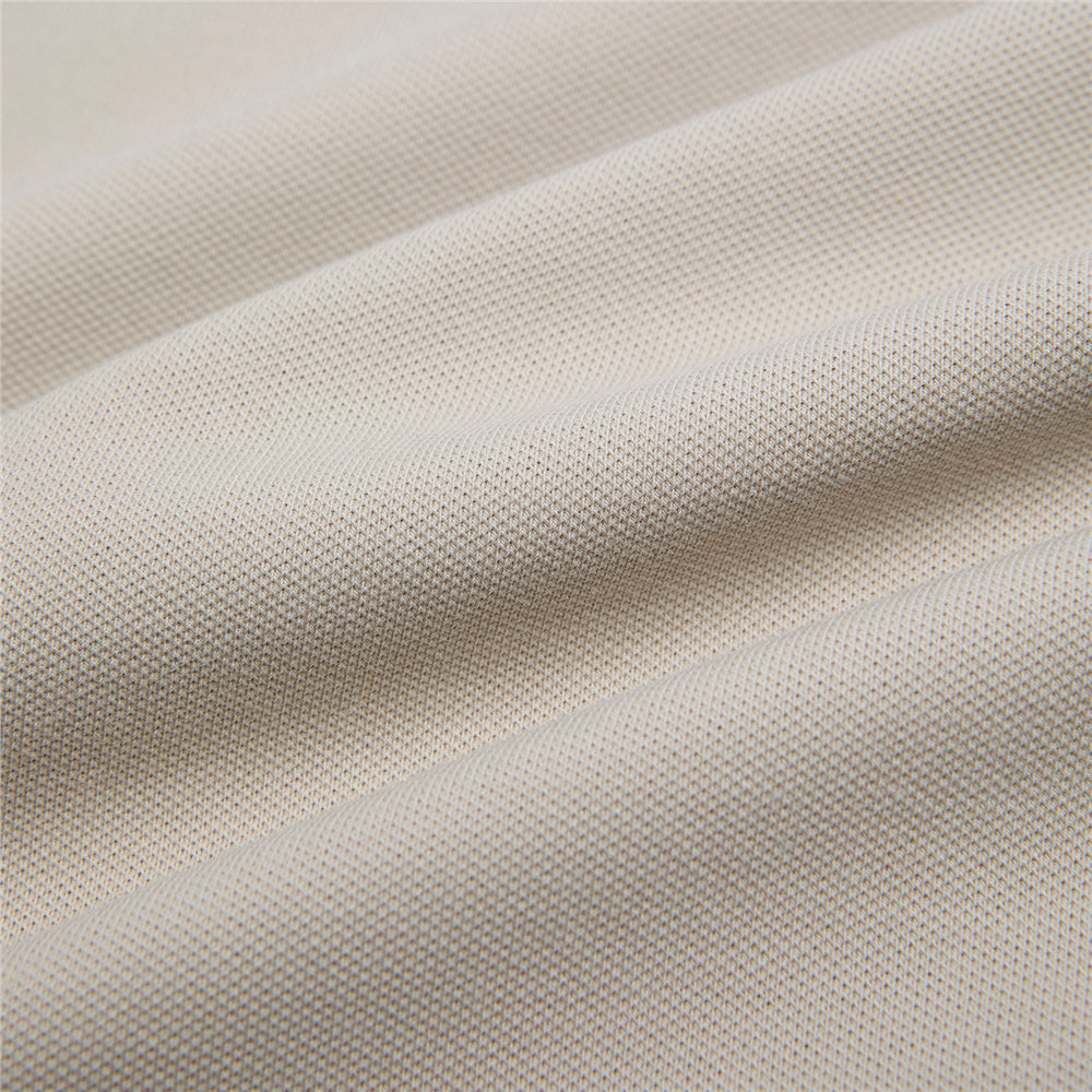 Men Slim Fit Cotton Lycra Pique Flat Knit Collar Embroidered Solid Polo