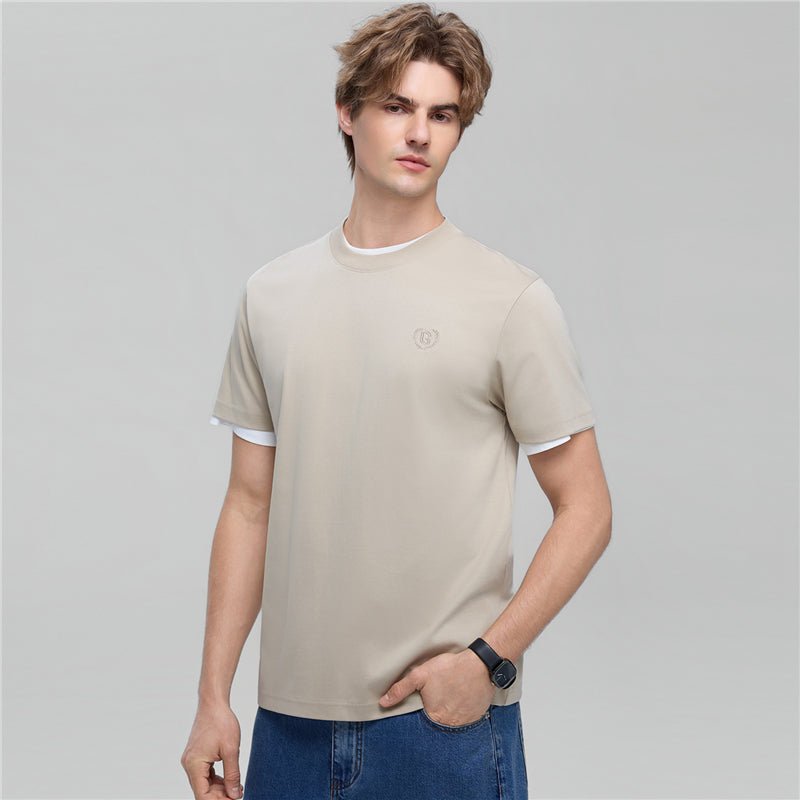 Men's Slim Fit Liquid Touch Cotton Crew Neck Tee