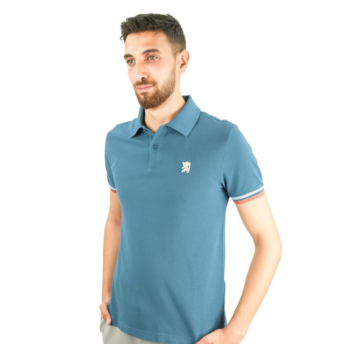 Men's Performance Polo: Classic Piqué, Tipped Collar, Embroidered Detail