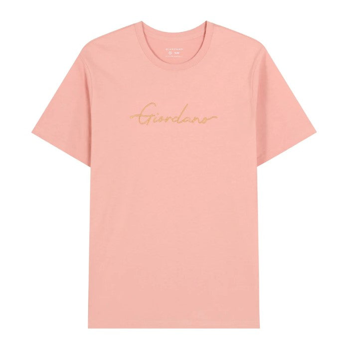 Men's Cotton Crewneck Tee With Signature Print