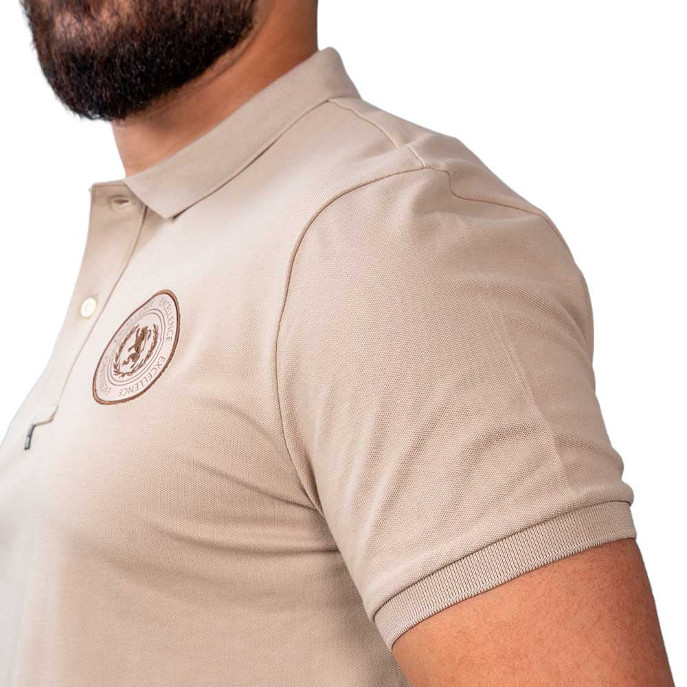 Men's Slim Fit Short Sleeve Polo With Embroidery