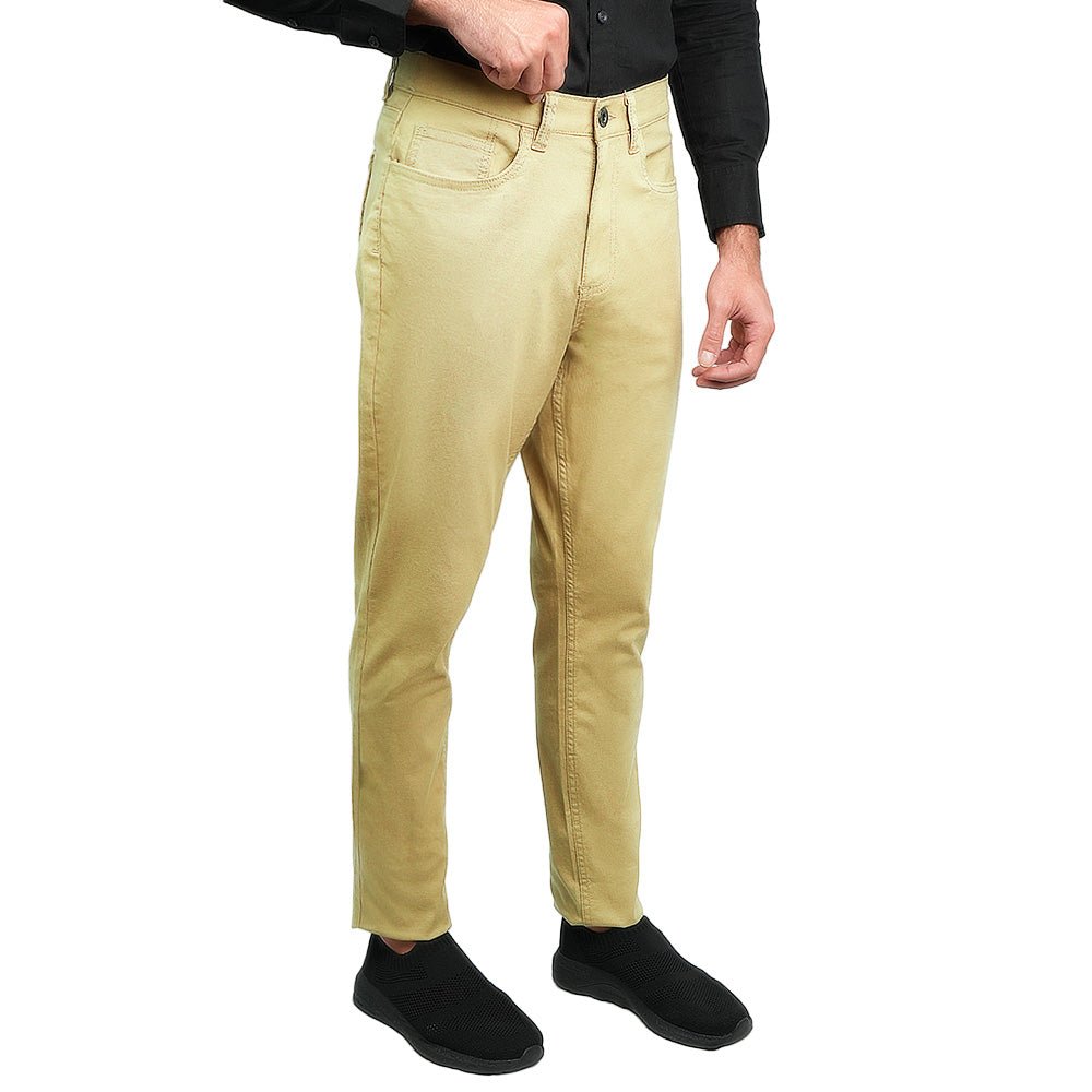 Men’s Cotton Regular Taper Stretch Twill Khakis