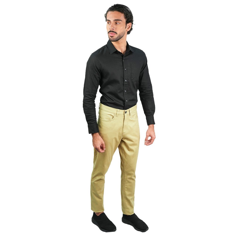 Men’s Cotton Regular Taper Stretch Twill Khakis