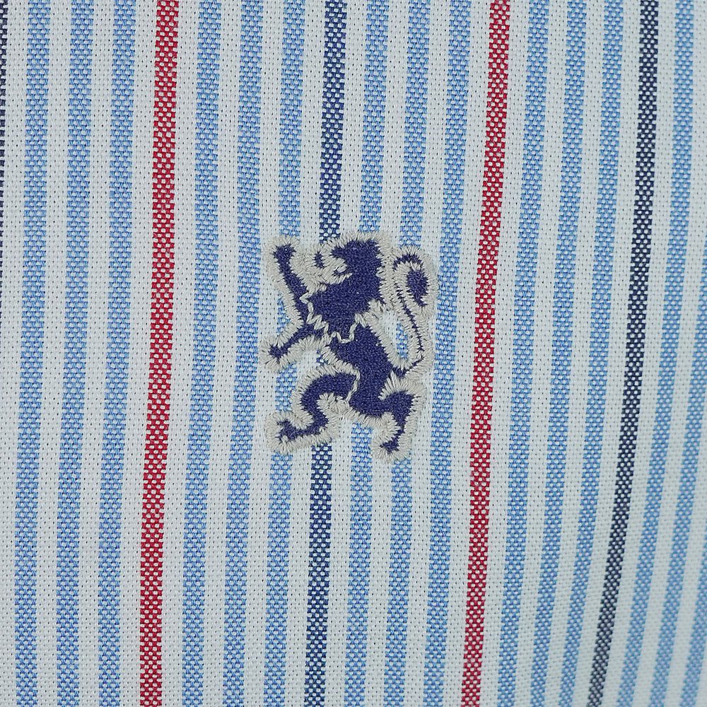 Men's Cotton Slim Oxford Shirt With Embroidery