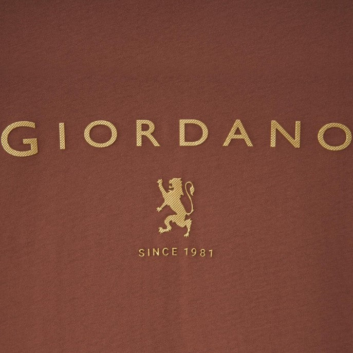 تي شيرت قطني جيرسي بطبعة نحيفة وأكمام قصيرة ورقبة دائرية