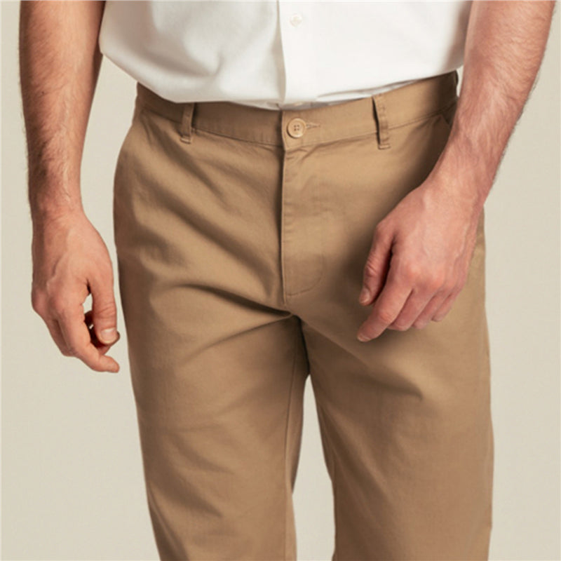 Men’s Slim Taper Stretch Cotton Khaki Pants