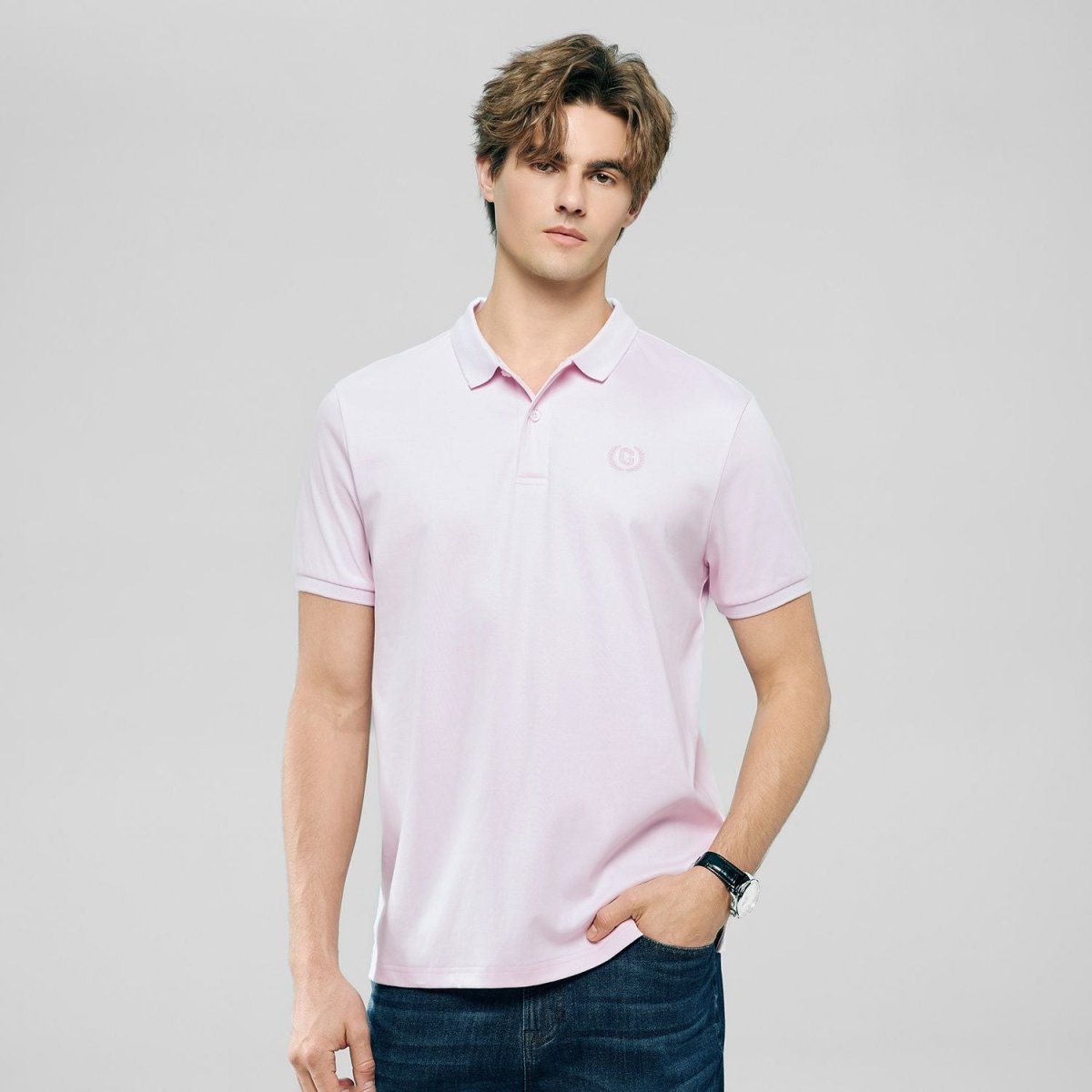 Men’s Liquid Touch Slim Fit Cotton Interlock Polo