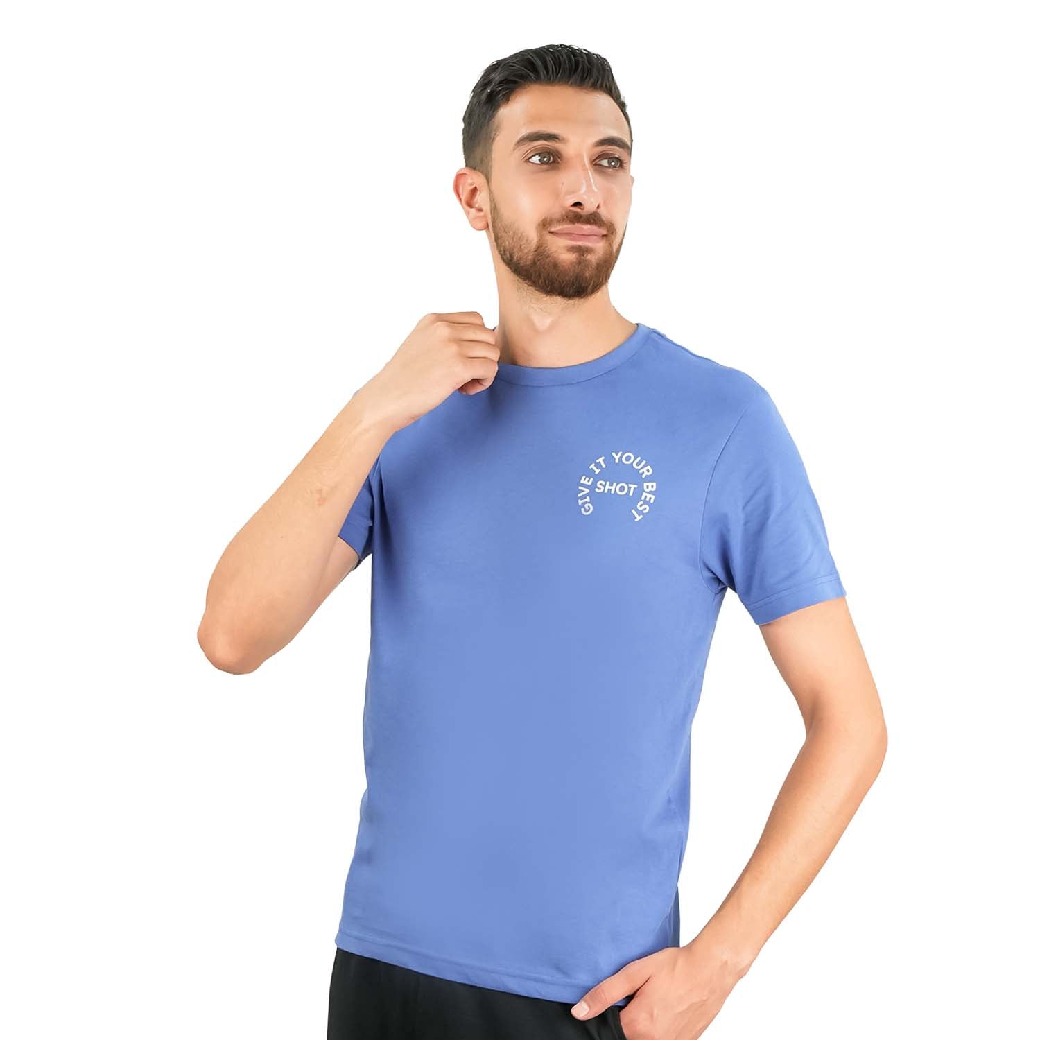 تي شيرت رجالي من القطن الجيرسي المطبوع