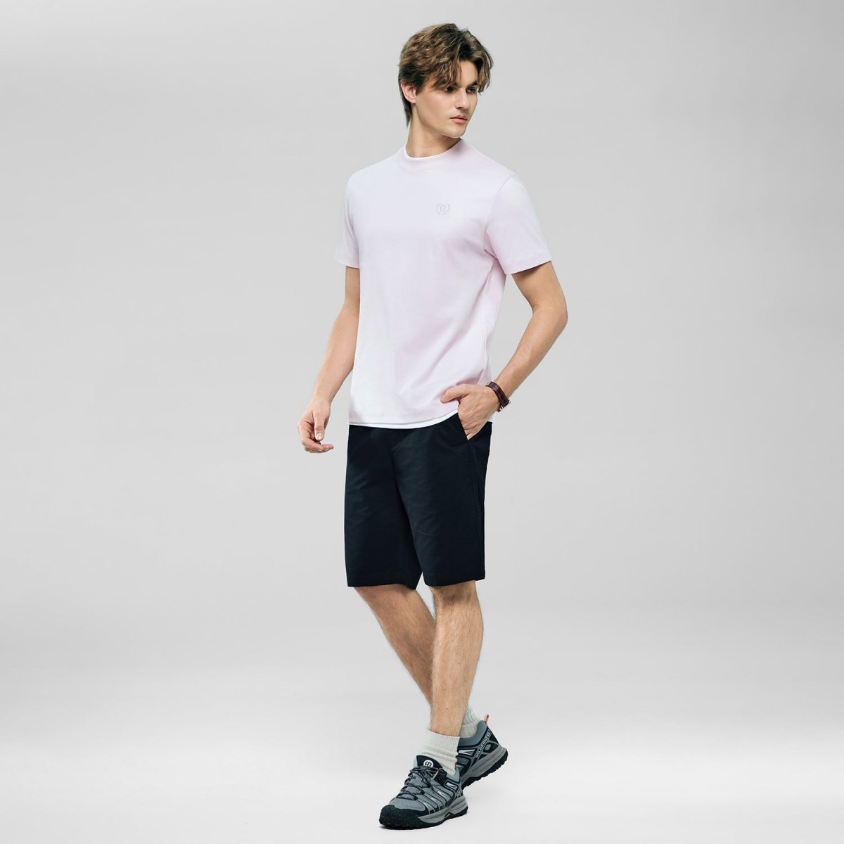 Men's Slim Fit Liquid Touch Cotton Crew Neck Tee