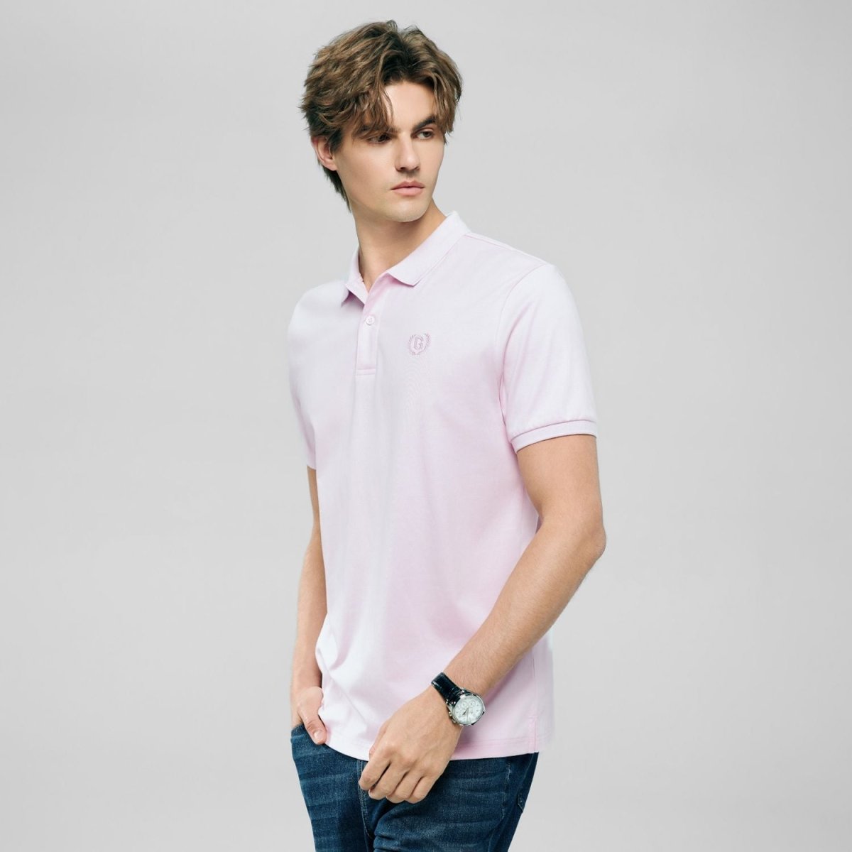 Men’s Liquid Touch Slim Fit Cotton Interlock Polo