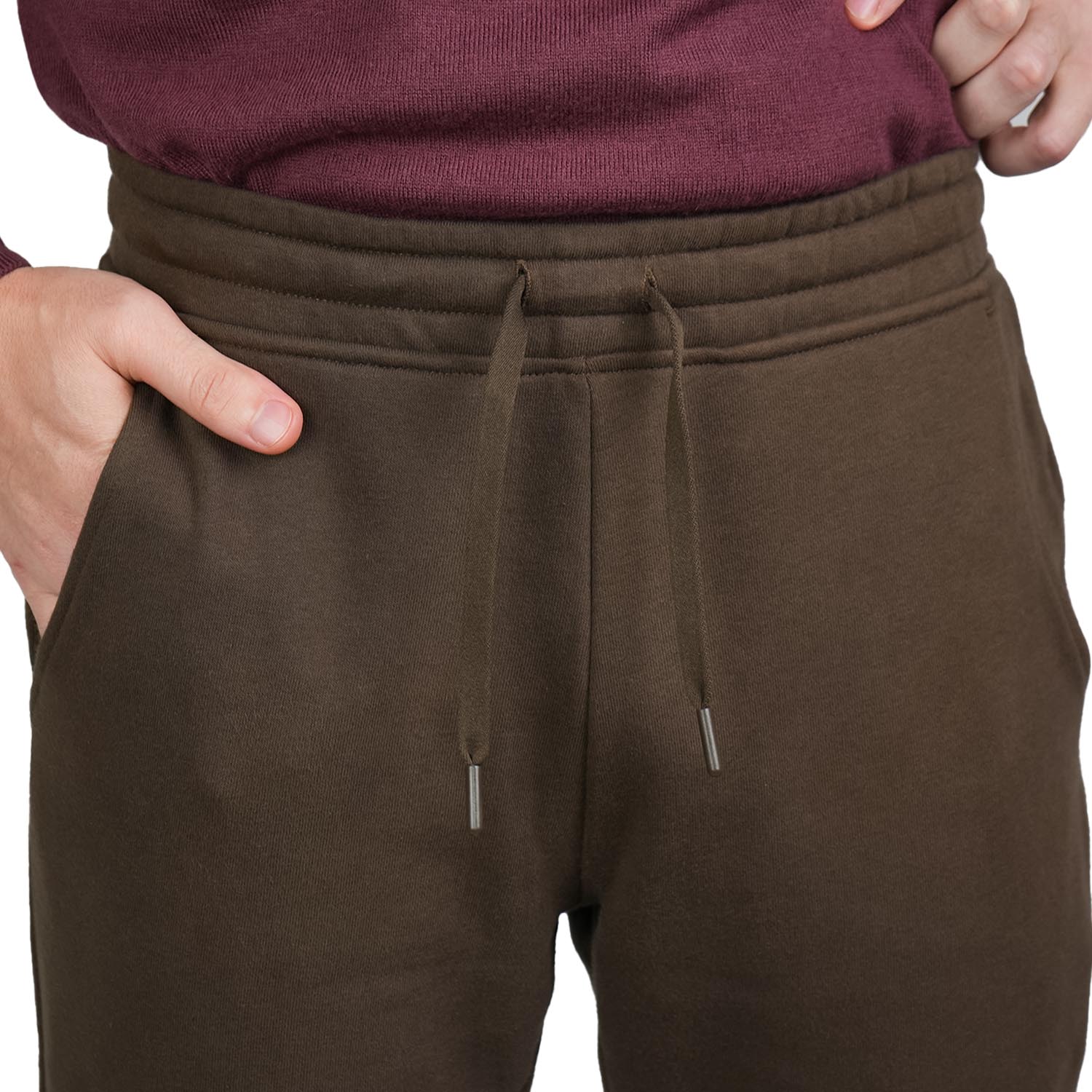 Cotton/Polyester French Try Mid Rise Slim Triple Elastic Wrist Joggers