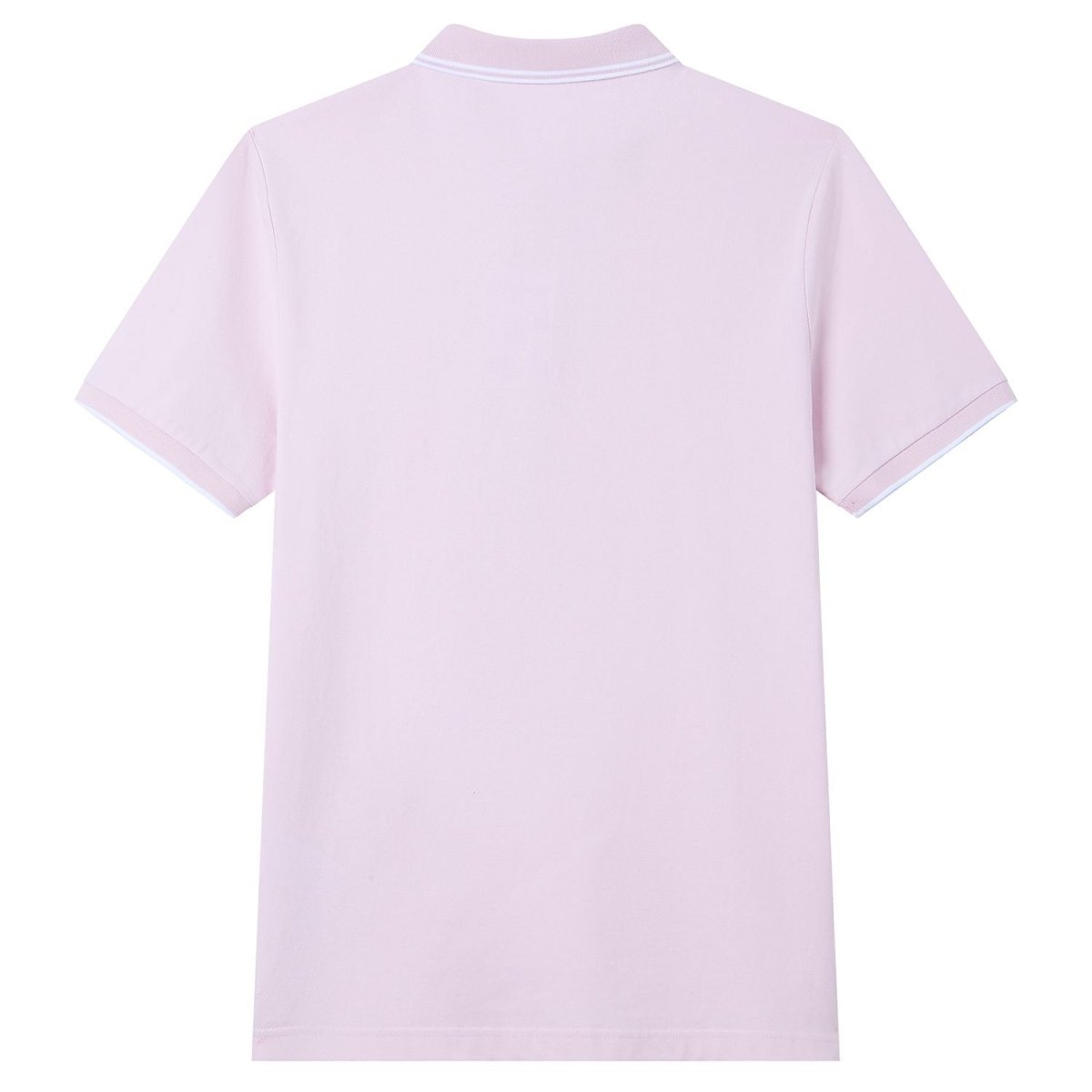 Men's Slim Pique Cotton Lycra Solid Polo with Flat Knit Collar