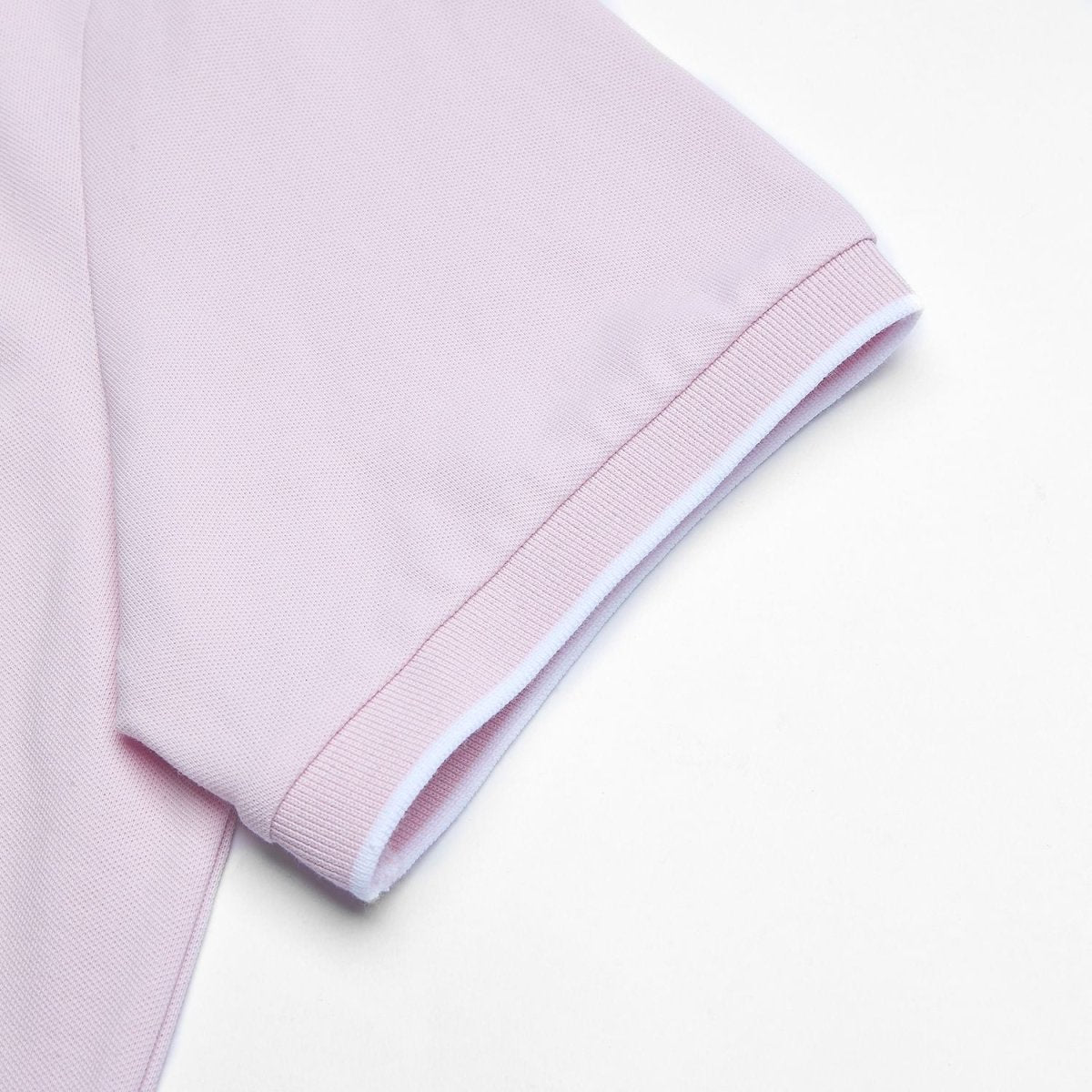 Men's Slim Pique Cotton Lycra Solid Polo with Flat Knit Collar