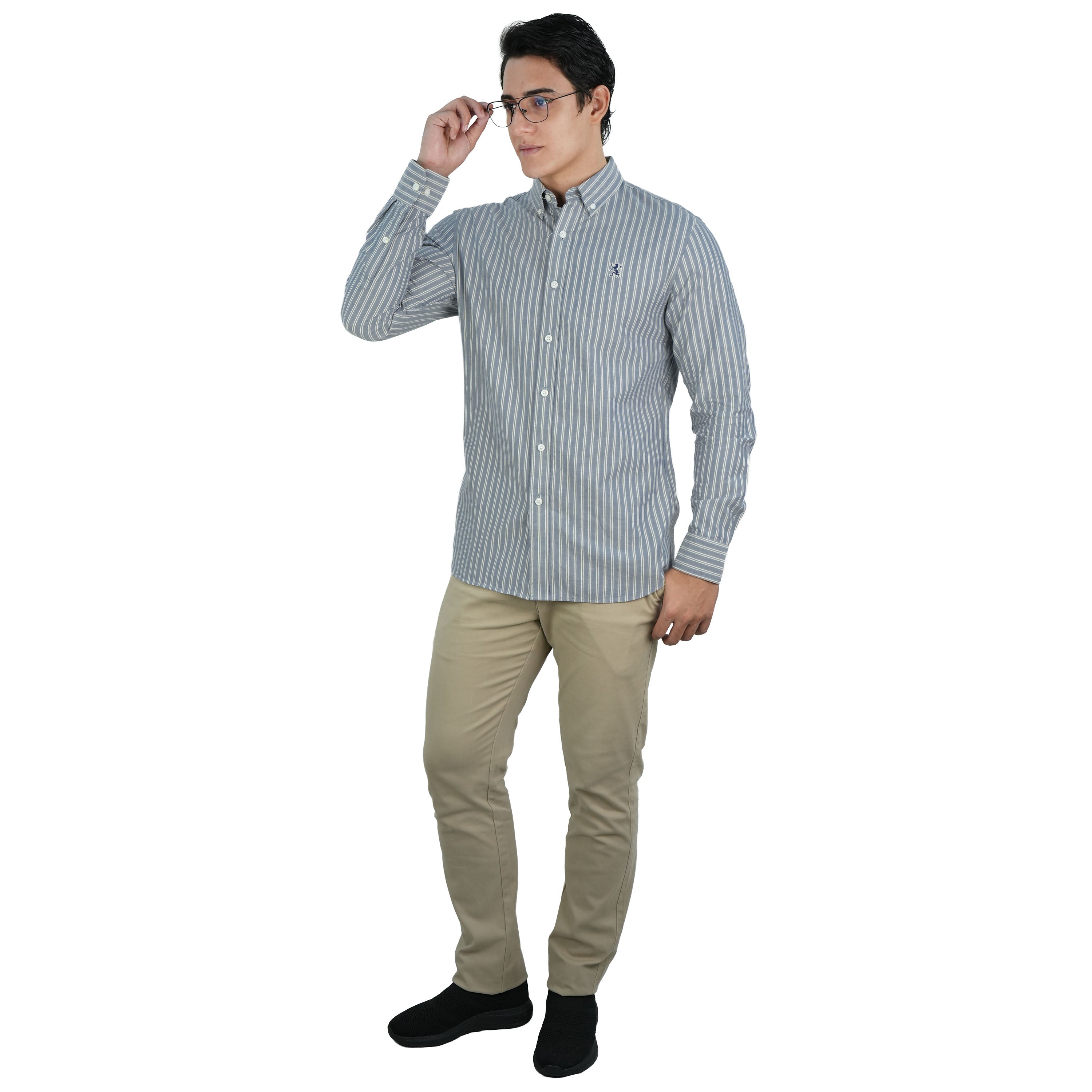 Men's Lion Cotton Oxford Shirt