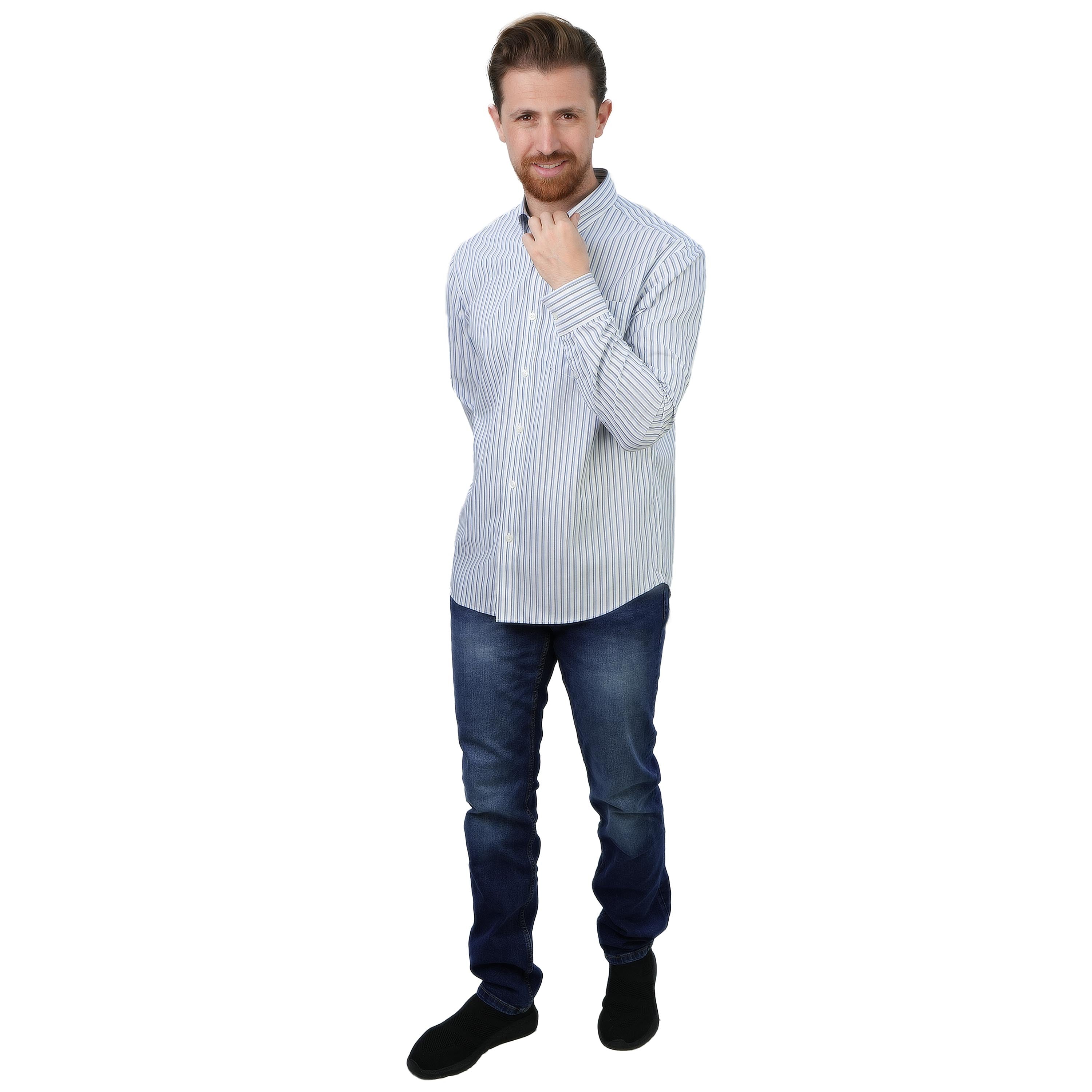 Men's Wrinkle-Free Long Sleeve Cotton Oxford Shirt