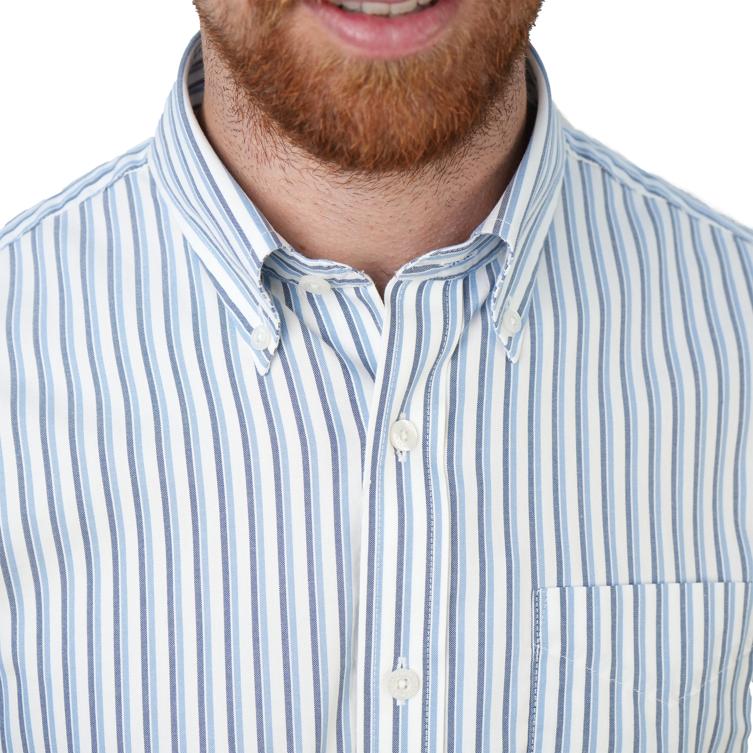 Men's Wrinkle-Free Long Sleeve Cotton Oxford Shirt