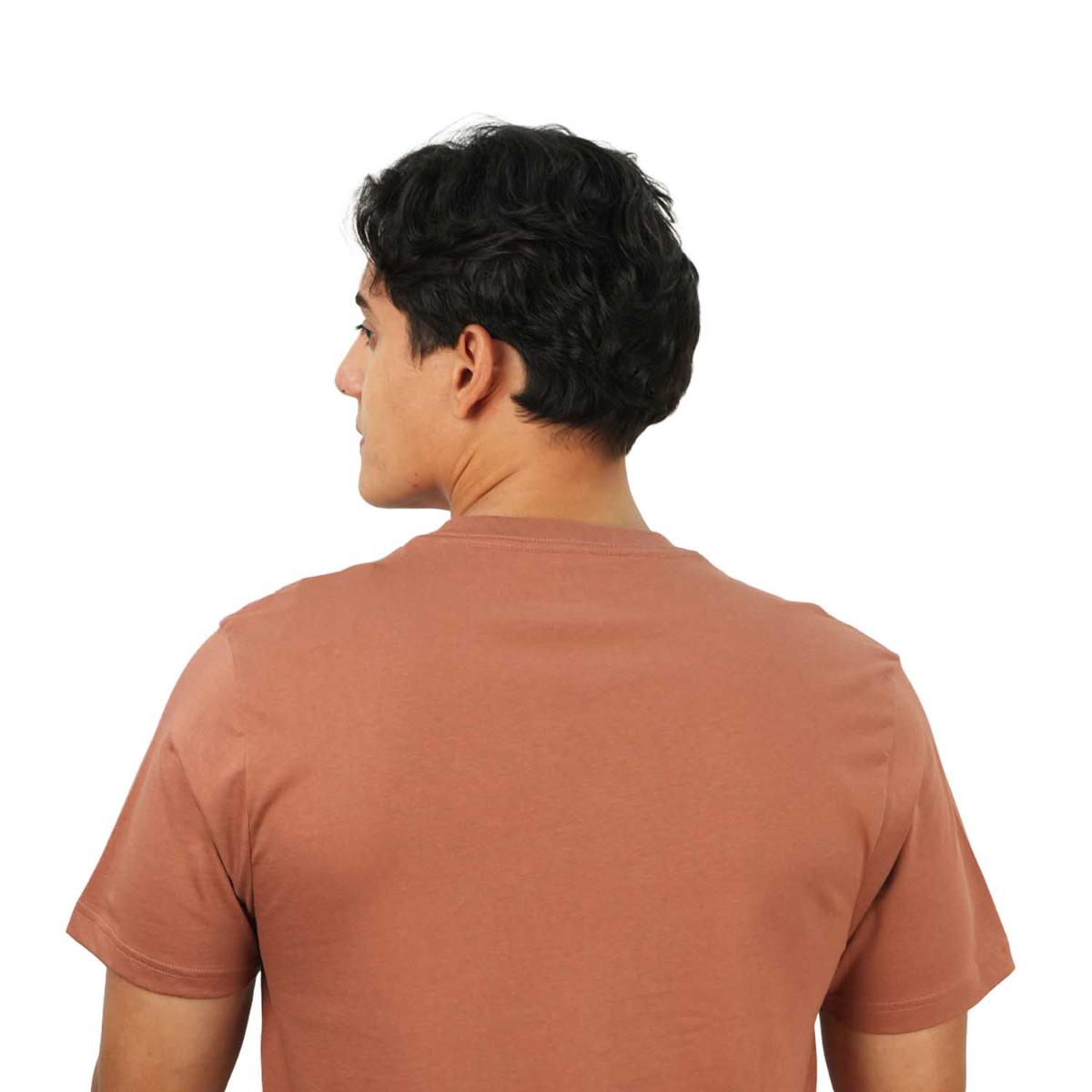 تي شيرت رجالي مطبوع عليه عبارة "عالم بلا غرباء" - قصة ضيقة، رقبة دائرية، قطن