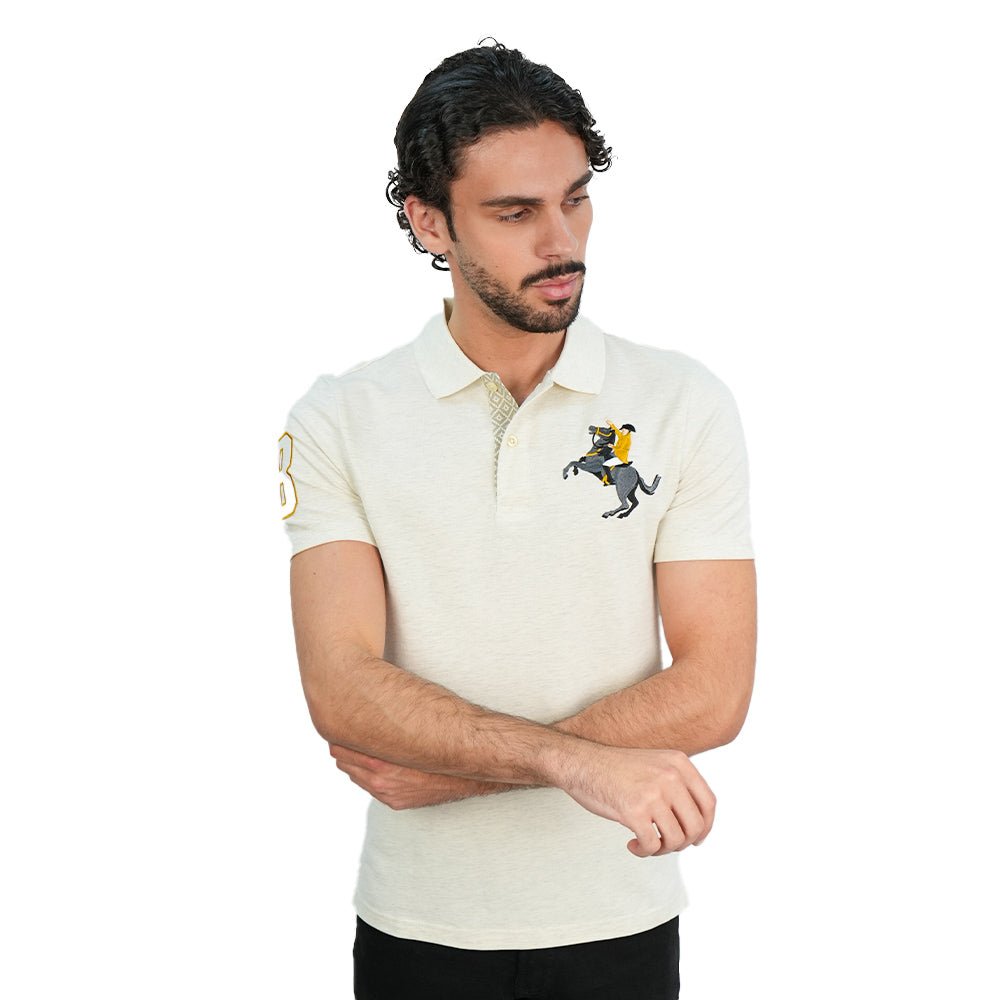Men’s Slim Pique Polo with Napoleon Embroidery