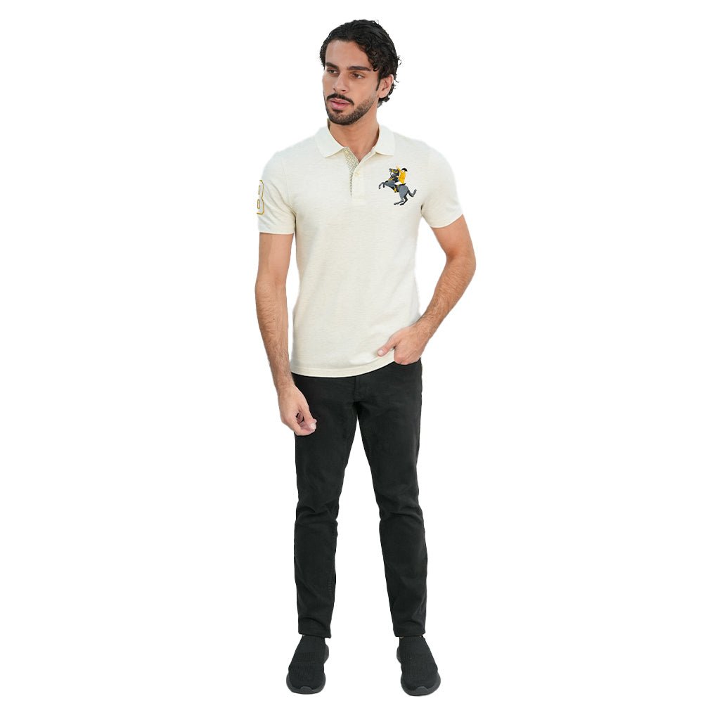 Men’s Slim Pique Polo with Napoleon Embroidery