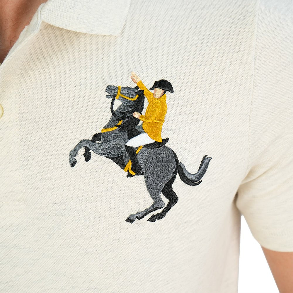 Men’s Slim Pique Polo with Napoleon Embroidery