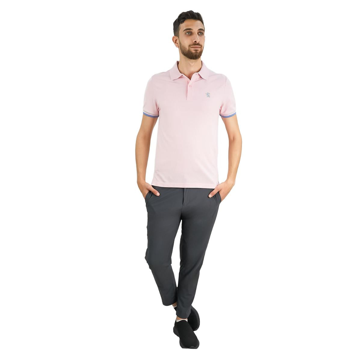 Men's Performance Polo: Classic Piqué, Tipped Collar, Embroidered Detail