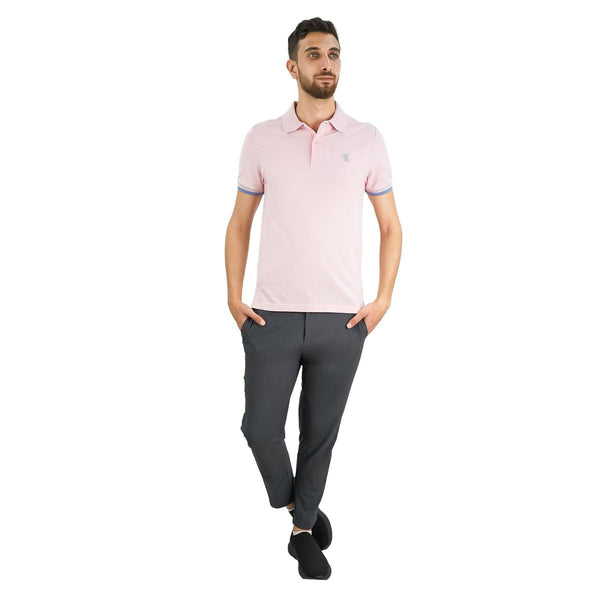 Men's Performance Polo: Classic Piqué, Tipped Collar, Embroidered Detail