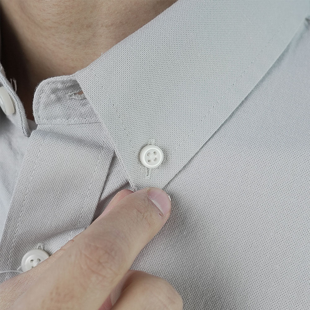 Men's Cotton Slim Oxford Shirt With Embroidery