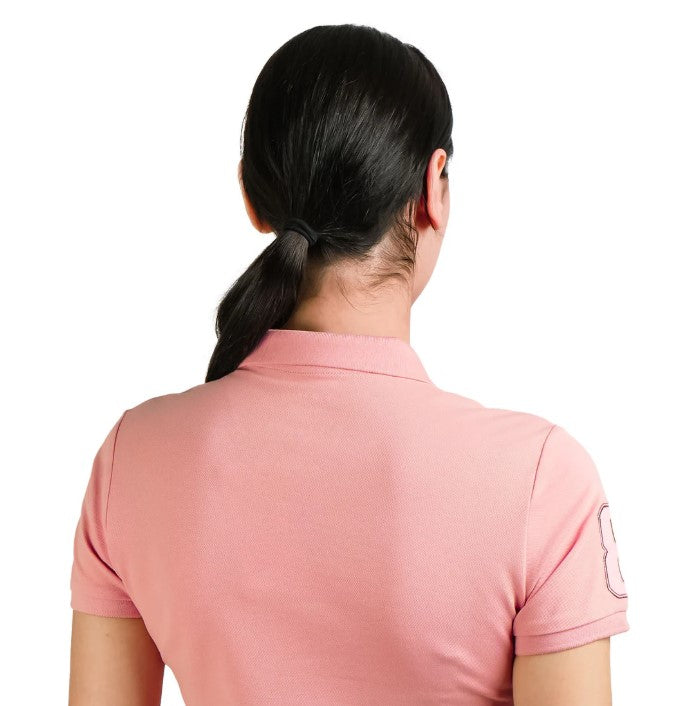 قميص بولو نابليون مطرز بقصّة Slim Fit للنساء