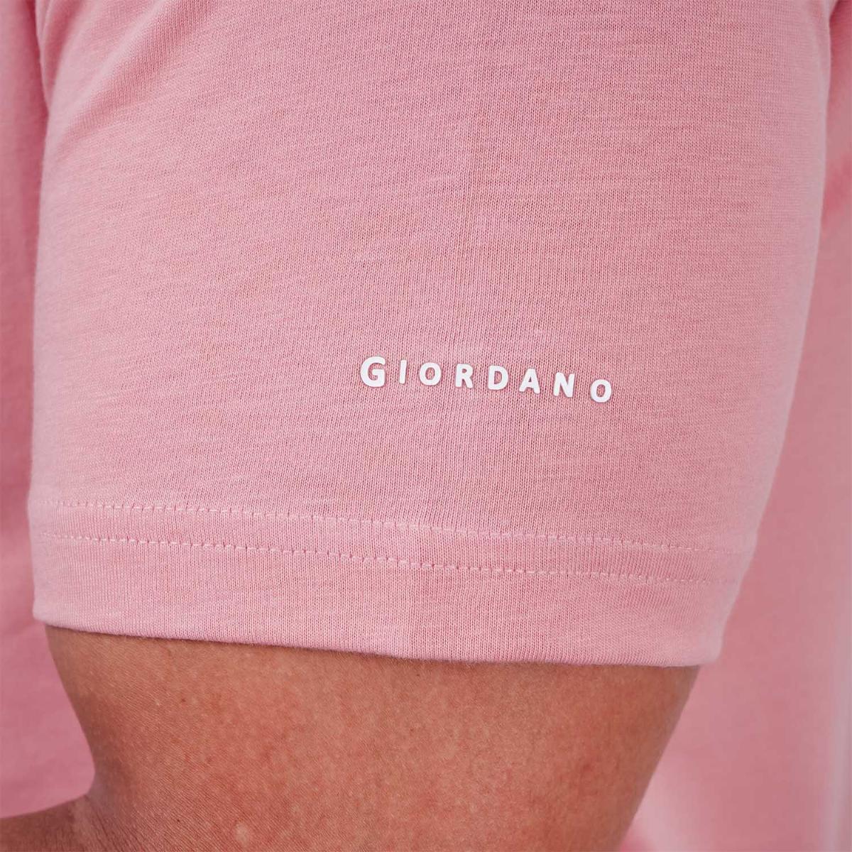 Men's Giordano Cotton Crewneck Slim Fit Tee - Short Sleeve