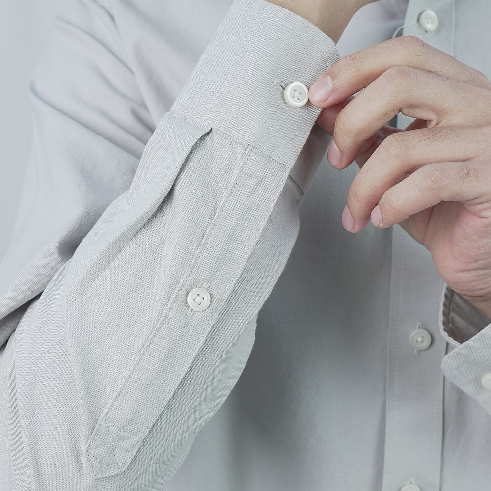 Men's Cotton Slim Oxford Shirt With Embroidery