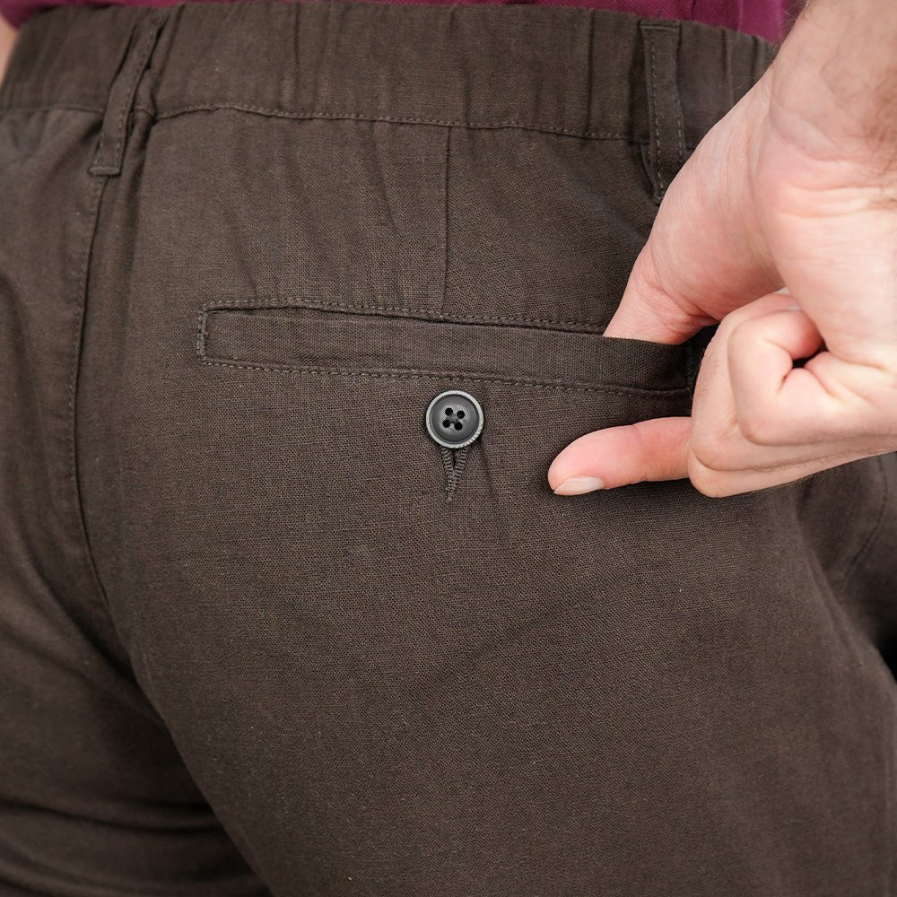 Men's Slim Taper Linen Cotton Khakis