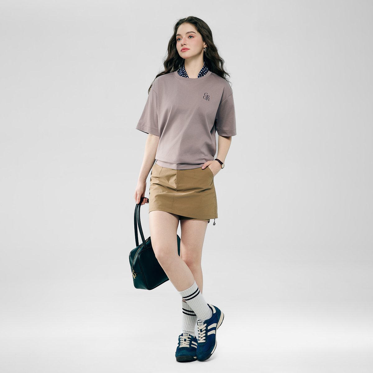 Women's Embroidered Cotton Liquid Touch Tee