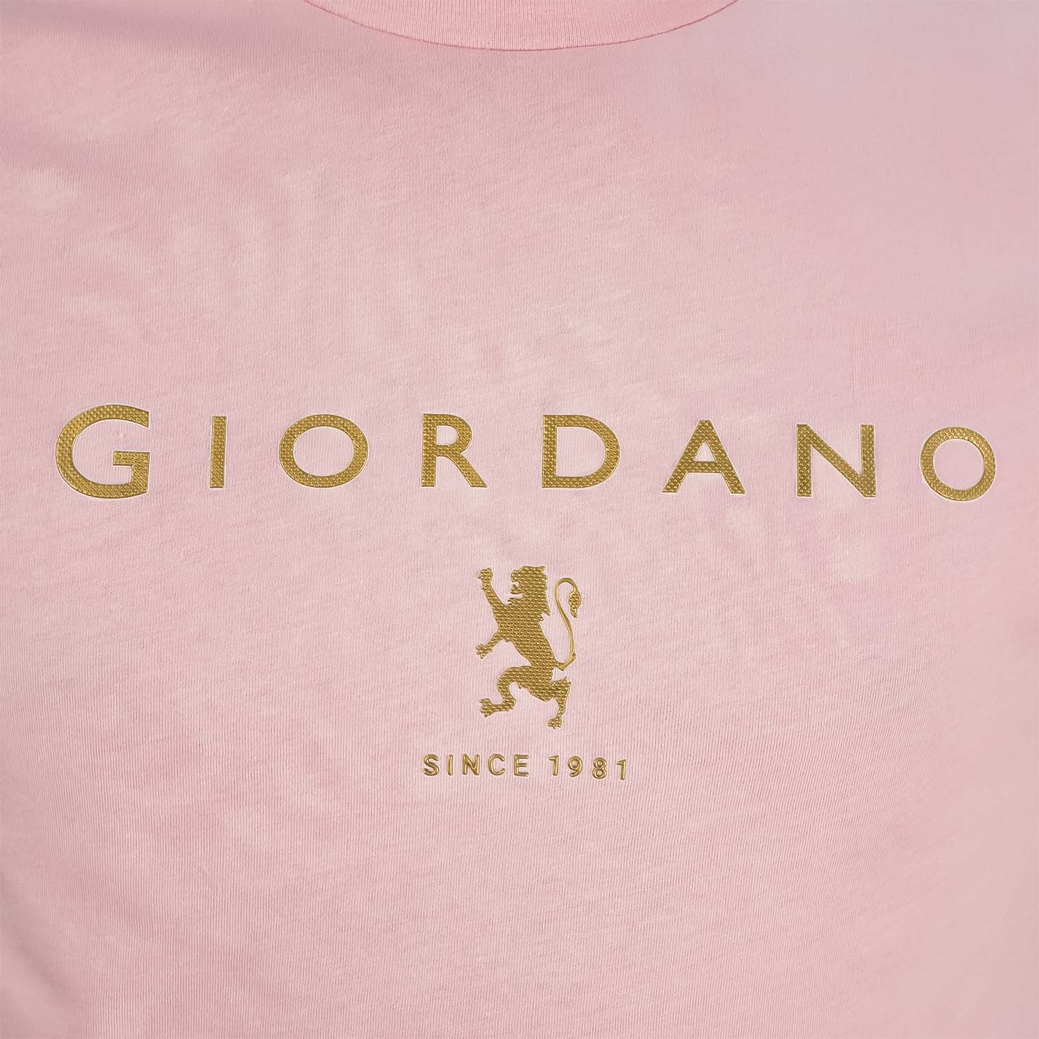 تي شيرت قطني جيرسي بطبعة نحيفة وأكمام قصيرة ورقبة دائرية