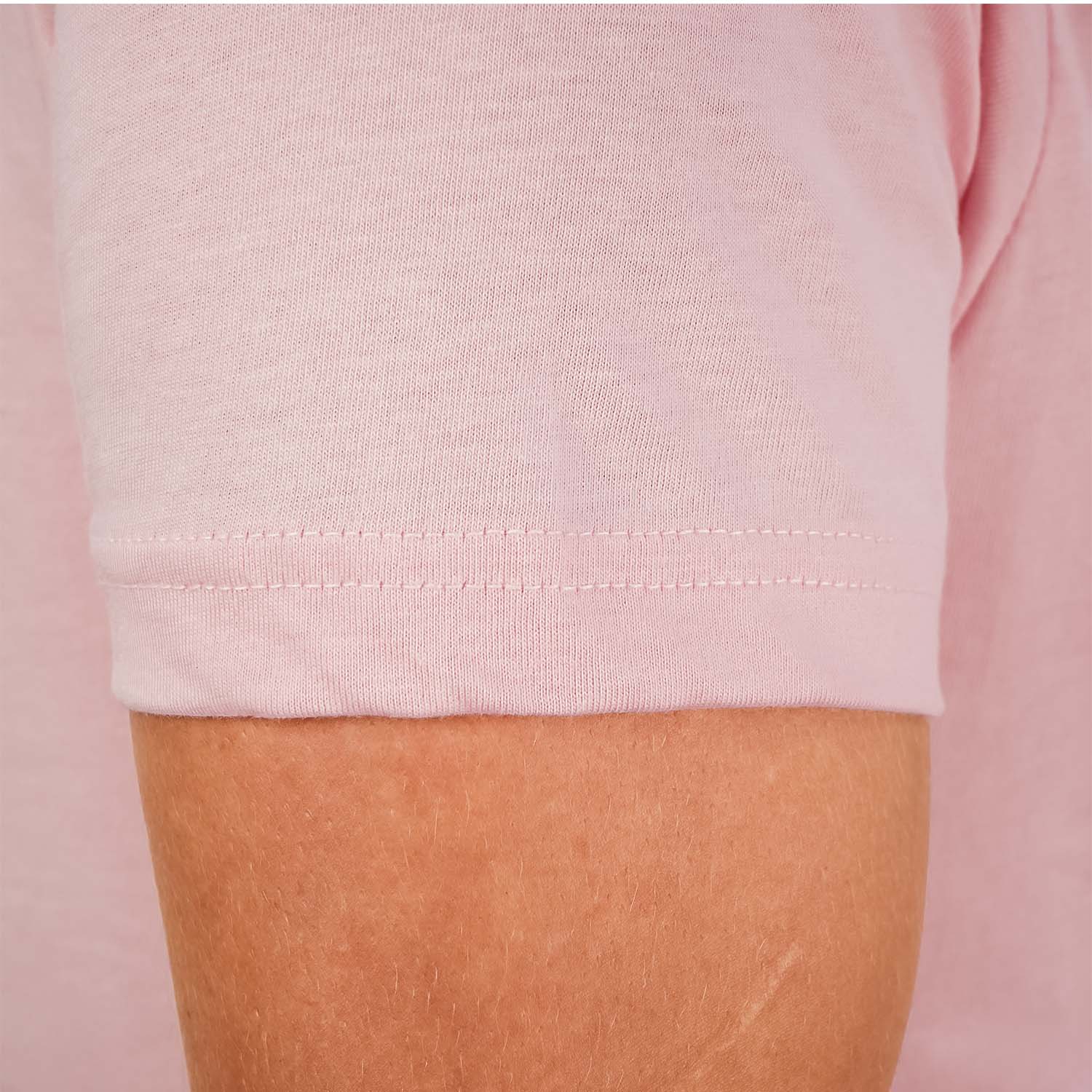 تي شيرت قطني جيرسي بطبعة نحيفة وأكمام قصيرة ورقبة دائرية