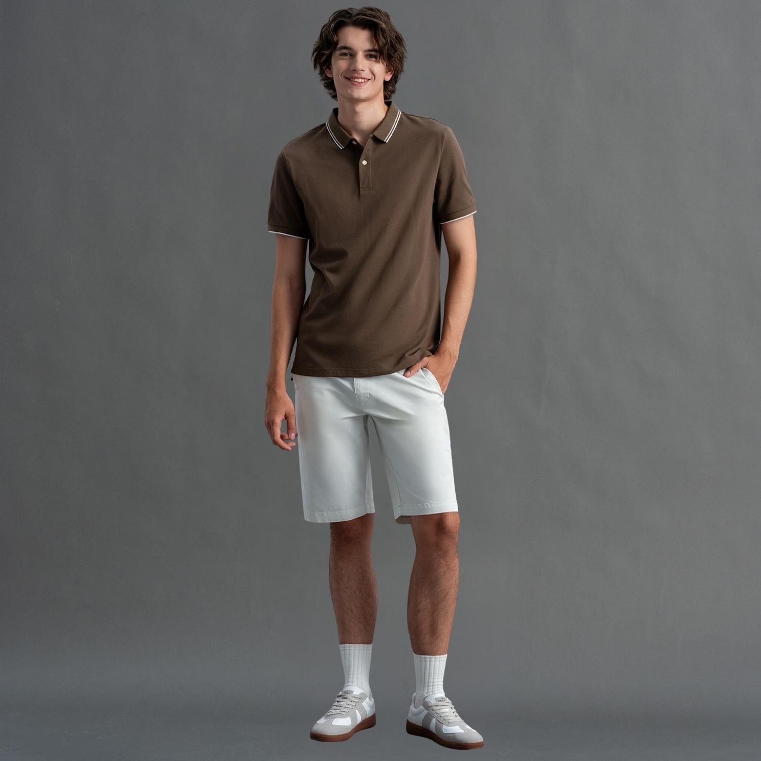Men's Slim Fit Pique Polo: Elevated Comfort, Modern Style