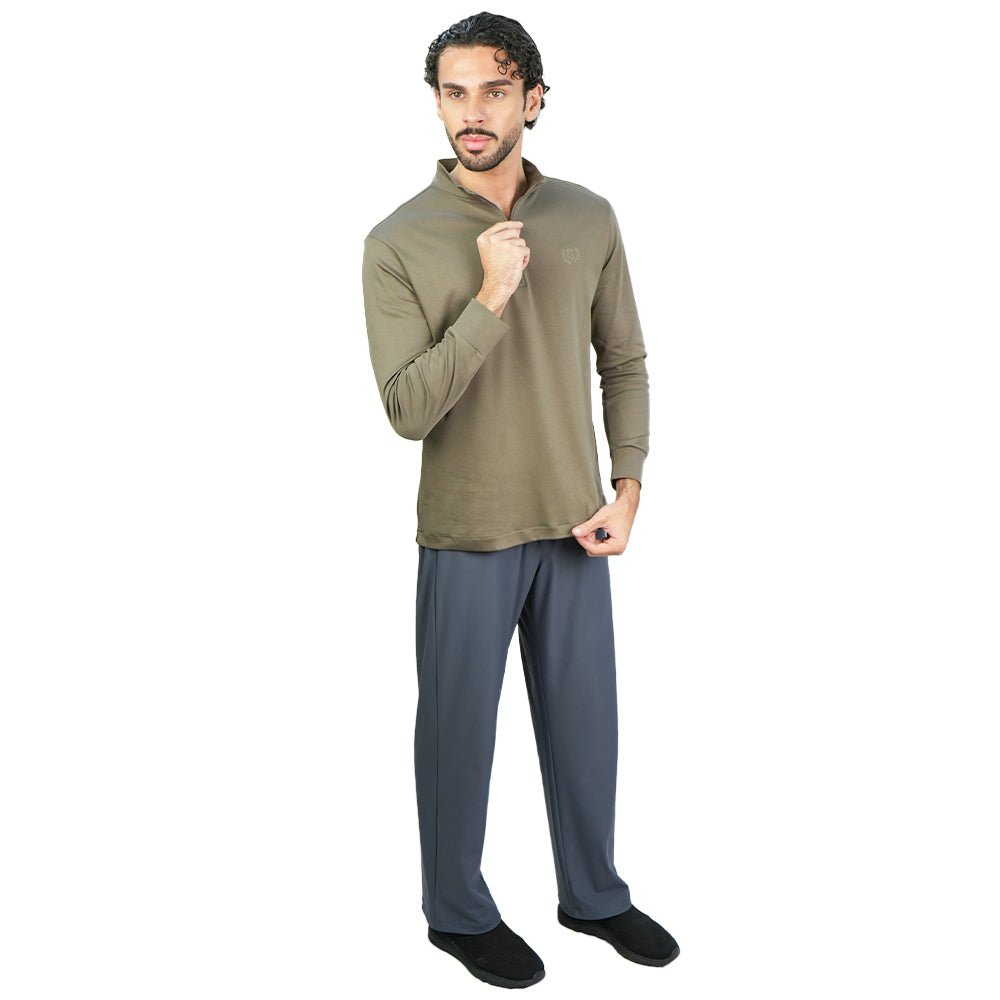 Men's Regular Liquid Touch Half-Zip Tee