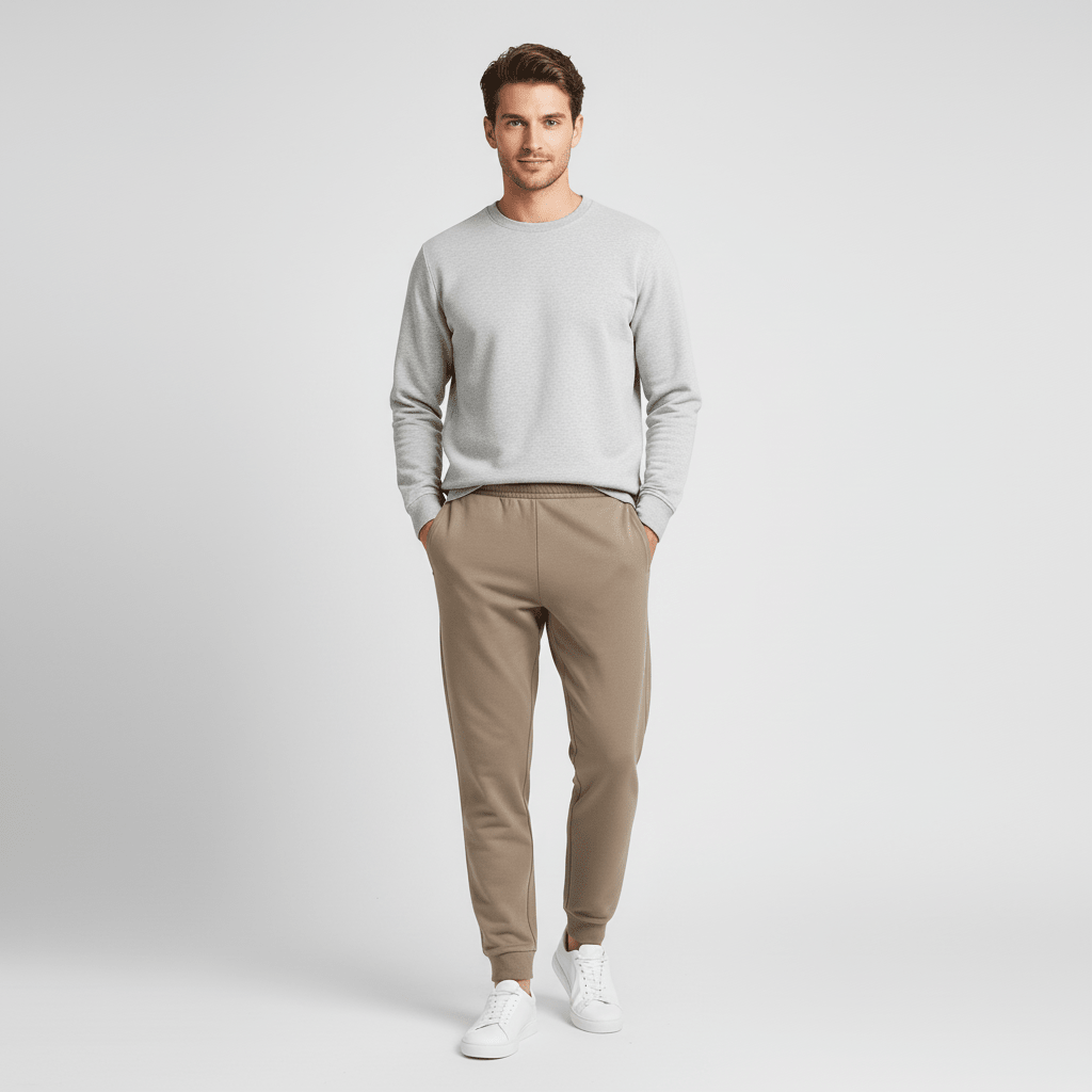 COTTON/POLYESTER FRENCH TERRY MID RISE SLIM TAPER JOGGER (KNIT)