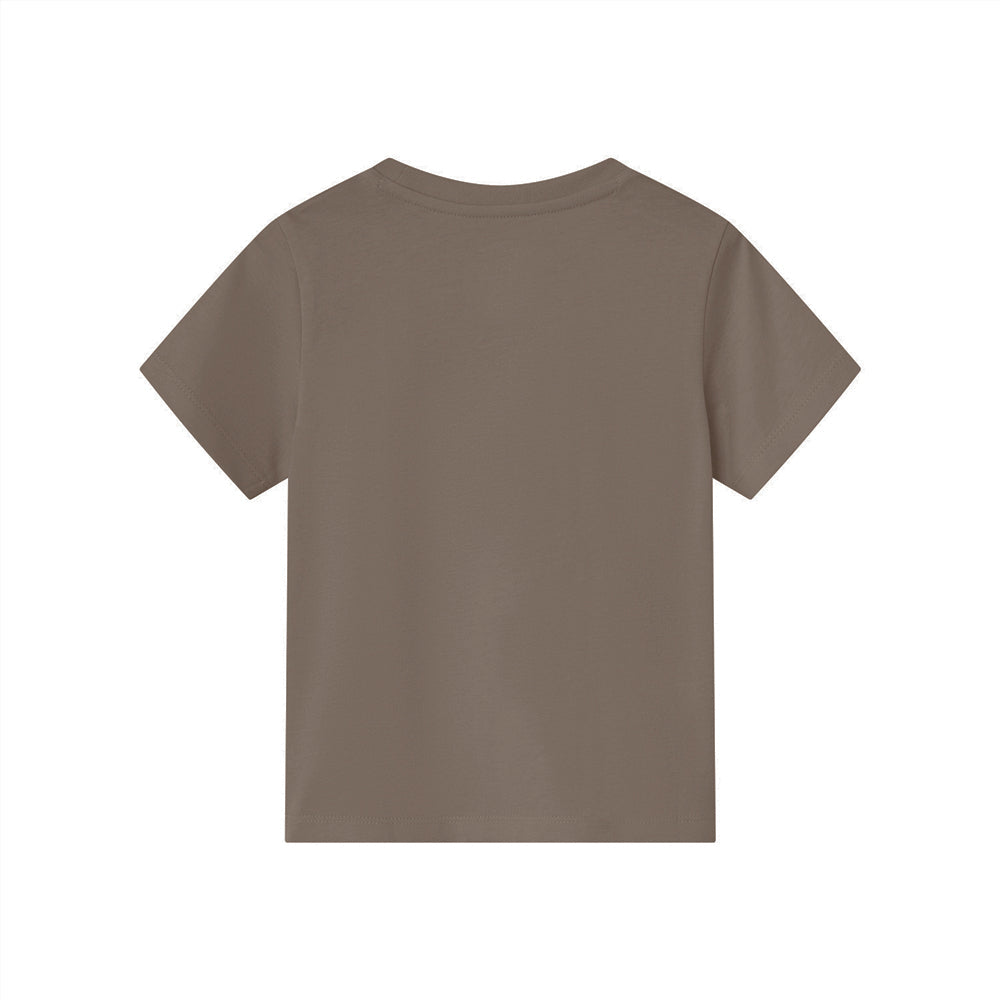 Kid's Regular Fit Cotton Crew Neck Printed Tee