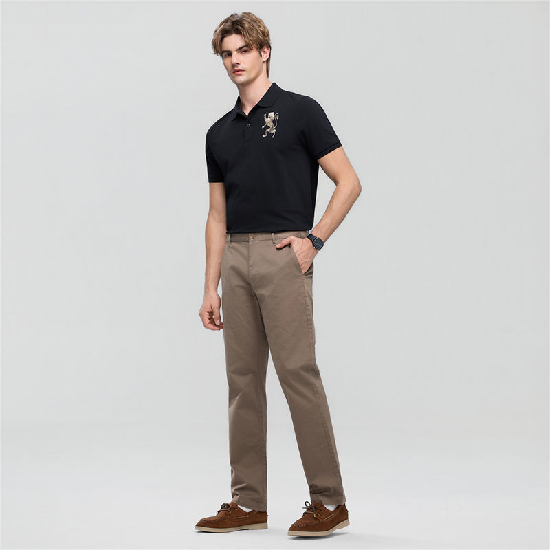 Men’s Slim Taper Stretch Cotton Khaki Pants