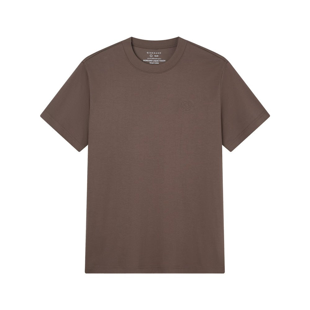 Men's Slim Fit Liquid Touch Cotton Crew Neck Tee