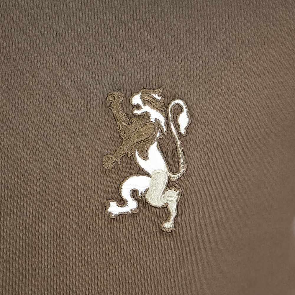 Men's Slim Cotton Crew Neck Embroidery Tee