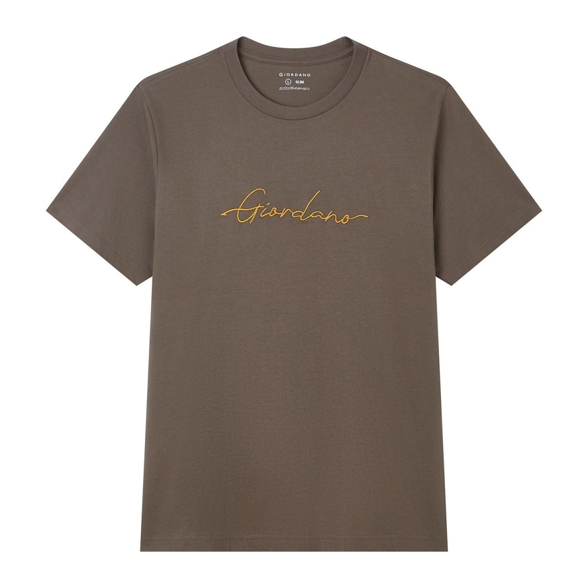 Men’s Slim Fit Cotton Signature Print Tee