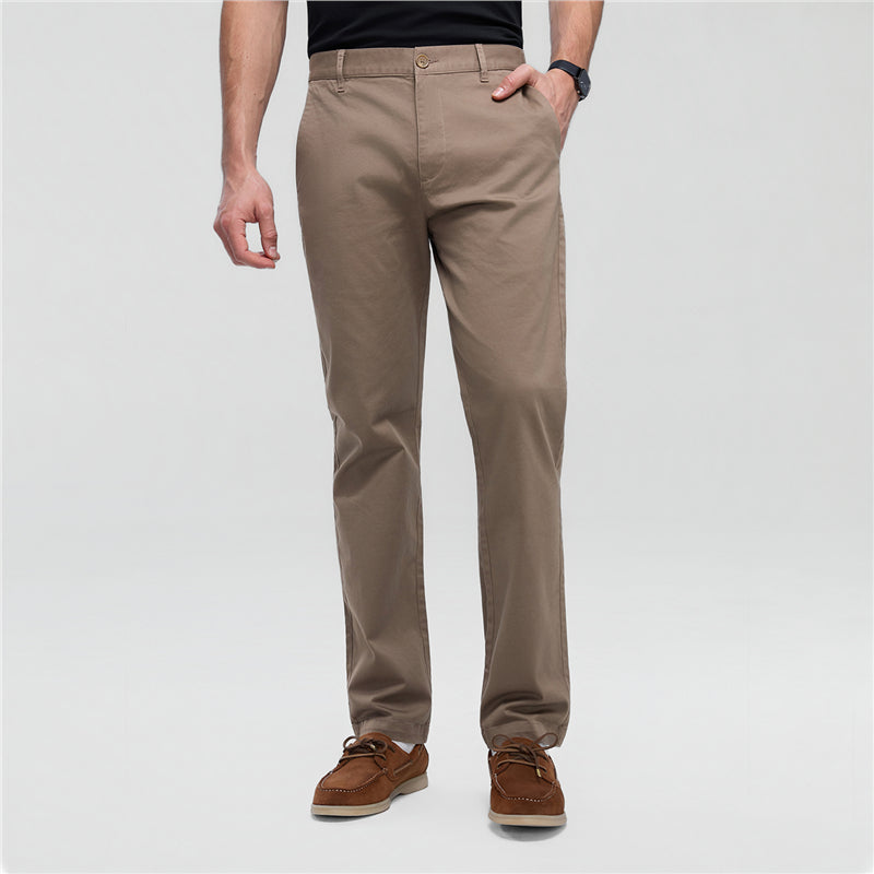 Men’s Slim Taper Stretch Cotton Khaki Pants