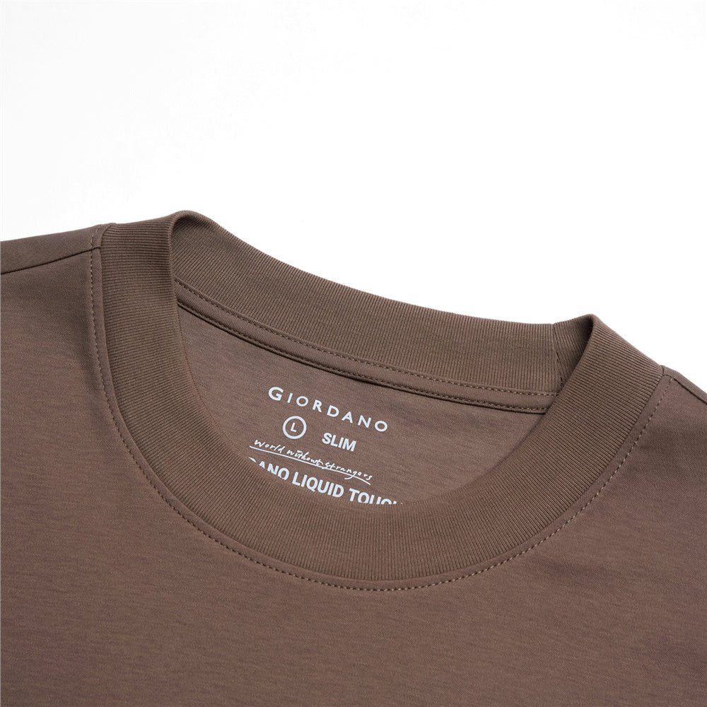 Men's Slim Fit Liquid Touch Cotton Crew Neck Tee
