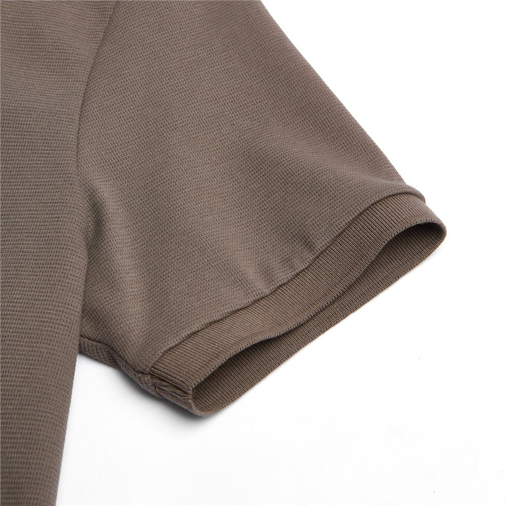 Men's Slim Waffle Knit Premium Polo