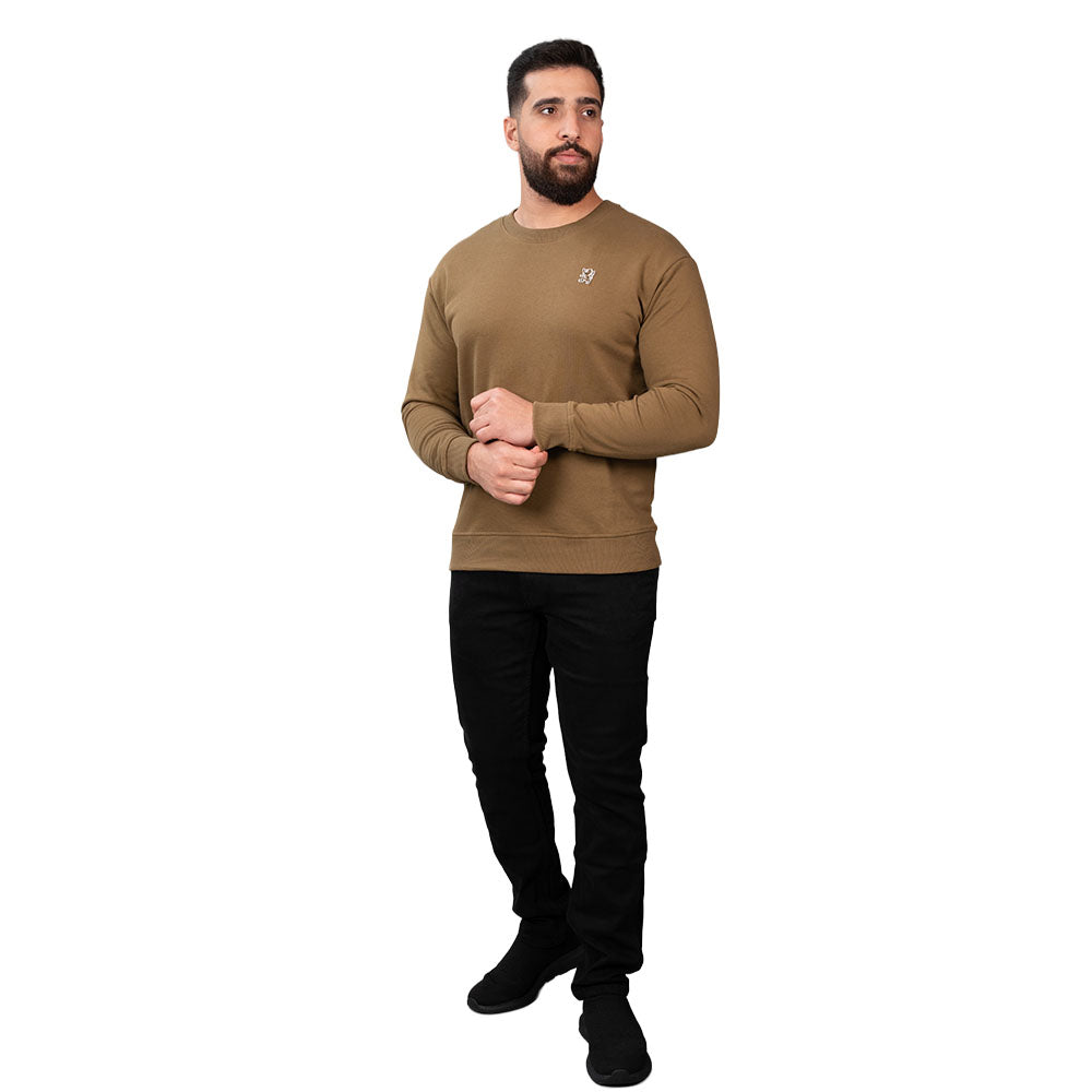 Men’s French Terry Crew Neck Relaxed Fit Sweatshirt