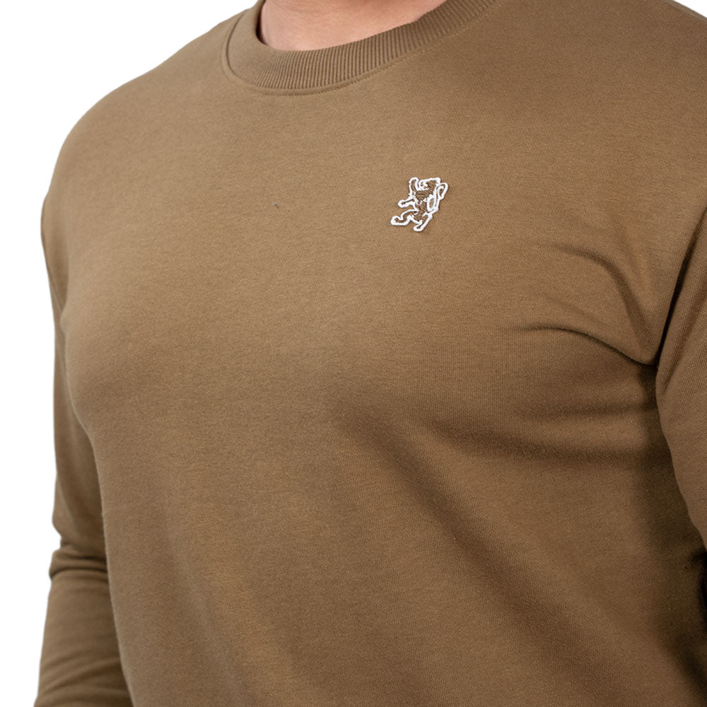 Men’s French Terry Crew Neck Relaxed Fit Sweatshirt