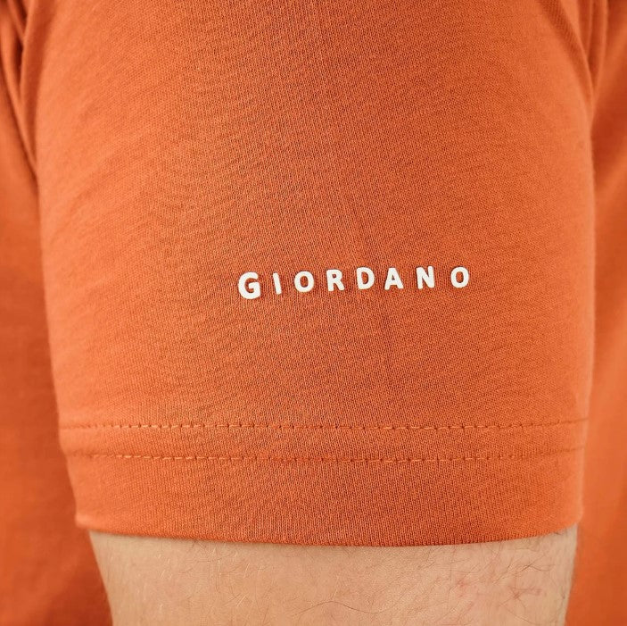 Men's Giordano Cotton Crewneck Slim Fit Tee - Short Sleeve